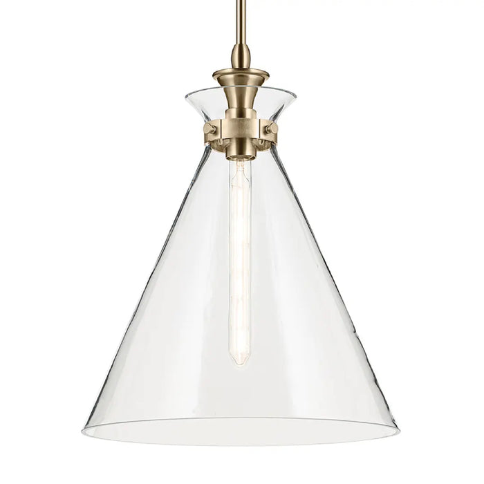 Kichler 52775 Laria 1-lt 16" Pendant - Champagne Bronze Clear Glass