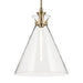 Kichler 52775 Laria 1-lt 16" Pendant - Champagne Bronze Clear Glass