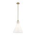 Kichler 52775 Laria 1-lt 16" Pendant - Champagne Bronze White Glass