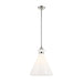 Kichler 52775 Laria 1-lt 16" Pendant - Polished Nickel White Glass