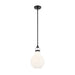 Kichler 52776 Laria 1-lt 10" Pendant - Black White Glass