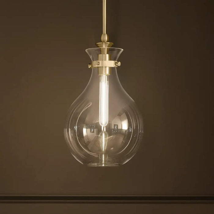 Kichler 52776 Laria 1-lt 10" Pendant - Champagne Bronze Clear Glass
