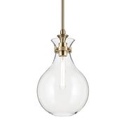 Kichler 52776 Laria 1-lt 10" Pendant - Champagne Bronze Clear Glass