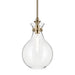 Kichler 52776 Laria 1-lt 10" Pendant - Champagne Bronze Clear Glass