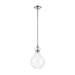 Kichler 52776 Laria 1-lt 10" Pendant - Polished Nickel Clear Glass