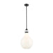 Kichler 52777 Laria 1-lt 14" Pendant - Black White Glass