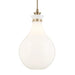 Kichler 52777 Laria 1-lt 14" Pendant - Champagne Bronze White Glass