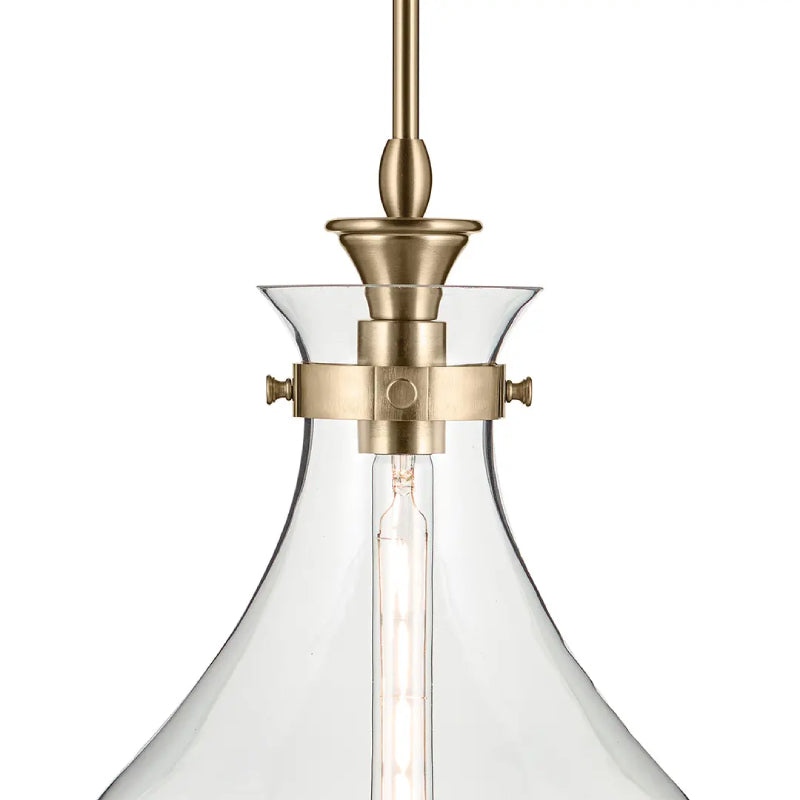 Kichler 52777 Laria 1-lt 14" Pendant - Champagne Bronze Clear Glass
