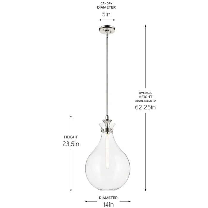 Kichler 52777 Laria 1-lt 14" Pendant