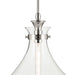 Kichler 52777 Laria 1-lt 14" Pendant - Polished Nickel Clear Glass