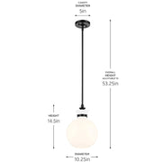 Kichler 52778 Laria 1-lt 10" Pendant