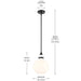 Kichler 52778 Laria 1-lt 10" Pendant