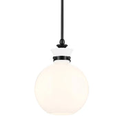 Kichler 52778 Laria 1-lt 10" Pendant - Black White Glass