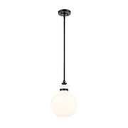 Kichler 52778 Laria 1-lt 10" Pendant - Black White Glass
