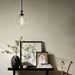 Kichler 52778 Laria 1-lt 10" Pendant - Black Clear Glass