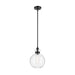 Kichler 52778 Laria 1-lt 10" Pendant - Black Clear Glass