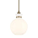 Kichler 52778 Laria 1-lt 10" Pendant - Champagne Bronze White Glass