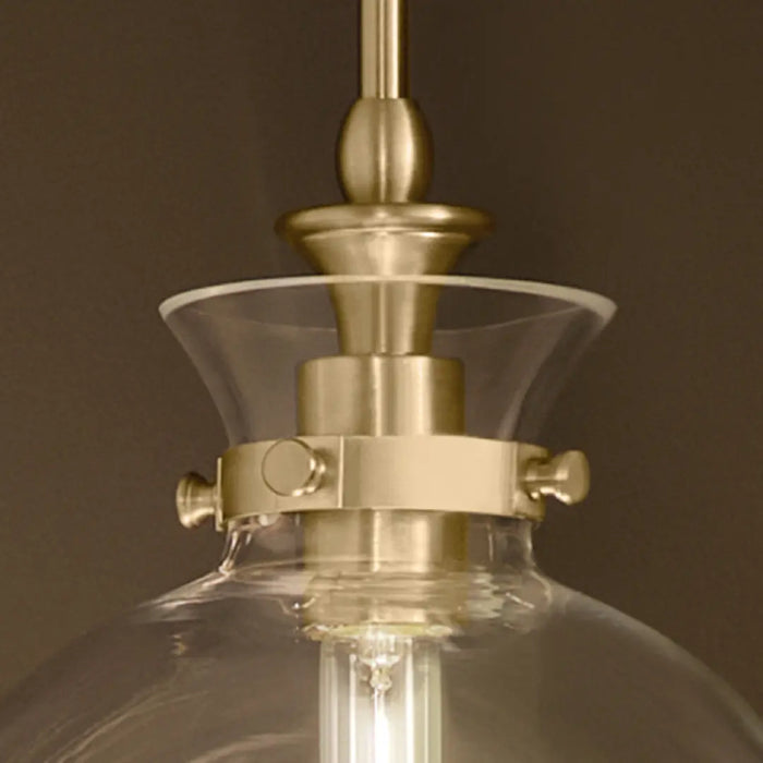 Kichler 52778 Laria 1-lt 10" Pendant - Champagne Bronze Clear Glass