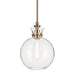 Kichler 52778 Laria 1-lt 10" Pendant - Champagne Bronze Clear Glass