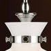 Kichler 52778 Laria 1-lt 10" Pendant - Polished Nickel White Glass