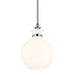Kichler 52778 Laria 1-lt 10" Pendant - Polished Nickel White Glass