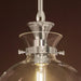 Kichler 52778 Laria 1-lt 10" Pendant - Polished Nickel Clear Glass