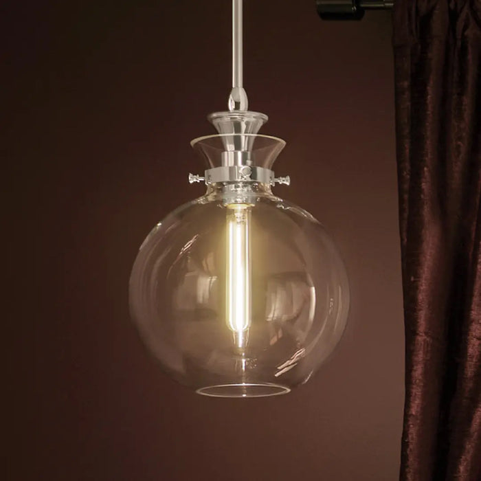 Kichler 52778 Laria 1-lt 10" Pendant - Polished Nickel Clear Glass