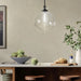 Kichler 52779 Laria 1-lt 15" Pendant - Black Clear Round Glass