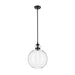 Kichler 52779 Laria 1-lt 15" Pendant - Black - Clear Round Glass