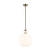 Kichler 52779 Laria 1-lt 15" Pendant - Champagne Bronze White Round Glass