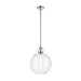 Kichler 52779 Laria 1-lt 15" Pendant - Polished Nickel Clear Round Glass