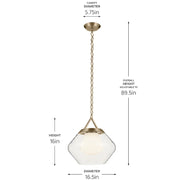Kichler 52783 Nella 1-lt 17" Pendant