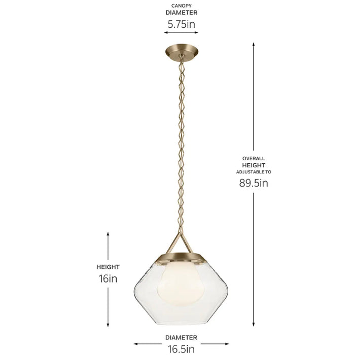 Kichler 52783 Nella 1-lt 17" Pendant