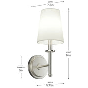 Kichler 52808 Kleine 1-lt 14" Tall Wall Sconce