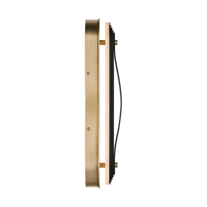 Kichler 52810 Tauri 1-lt 18" Tall LED Wall Sconce - Lacquered Brass/Black