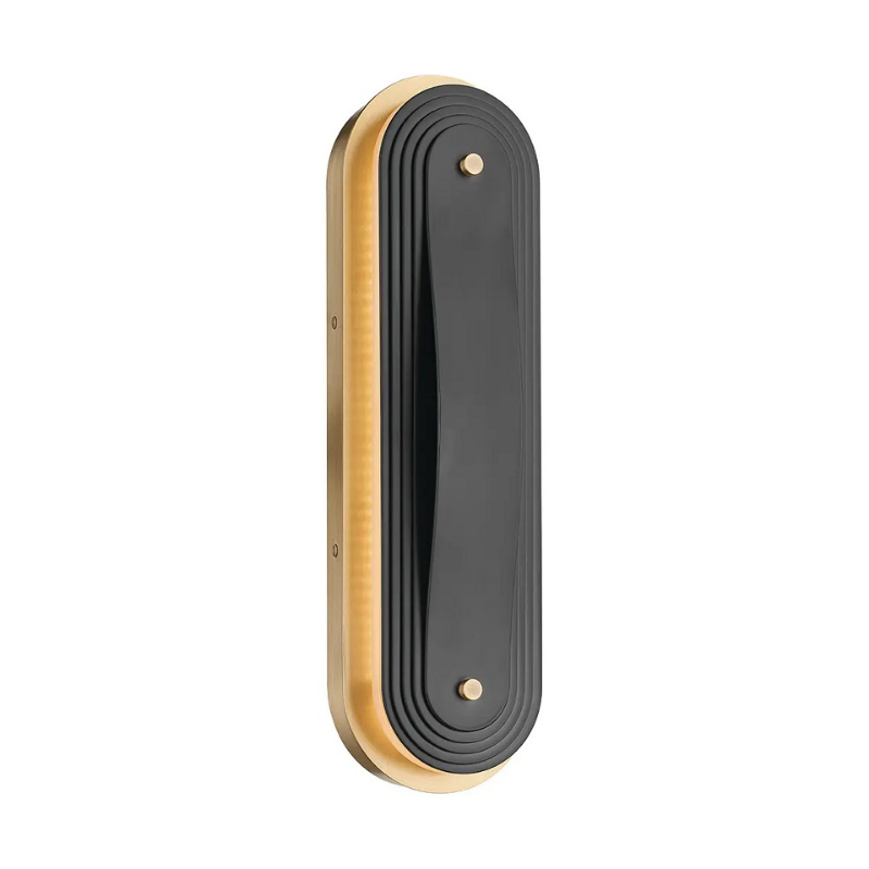 Kichler 52810 Tauri 1-lt 18" Tall LED Wall Sconce - Lacquered Brass/Black