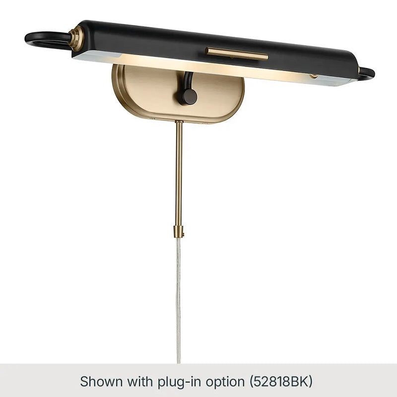 Kichler 52820 Caillier 2-lt 29" Picture Light - Black/Champagne Bronze