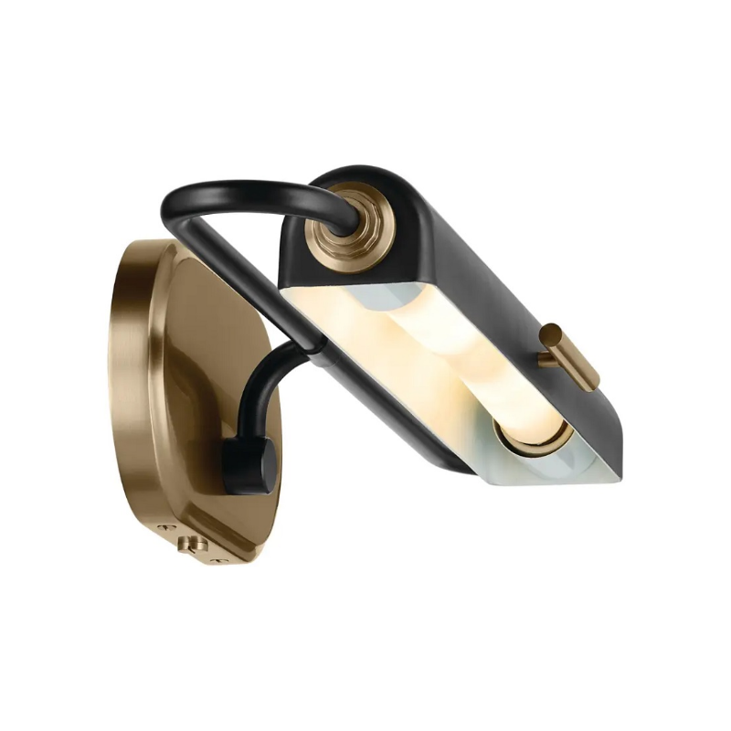 Kichler 52818 Caillier 2-lt 23" Picture Light - Black/Champagne Bronze