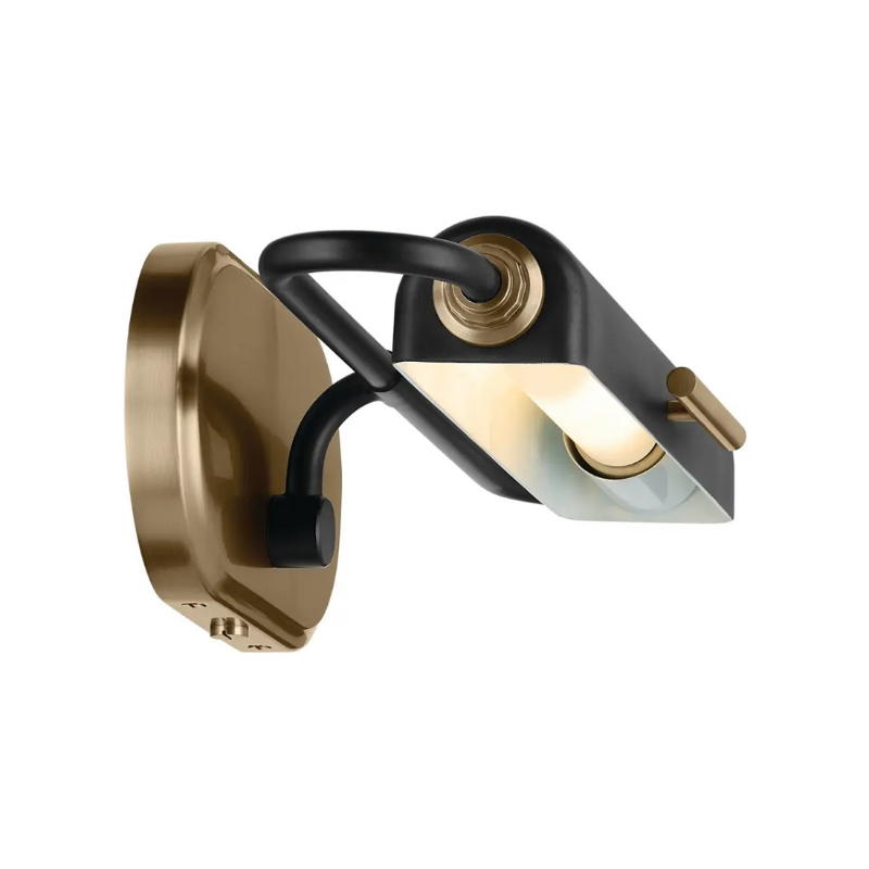 Kichler 52819 Caillier 1-lt 17" Picture Light - Black/Champagne Bronze