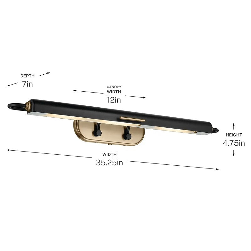 Kichler 52821 Caillier 3-lt 35" Picture Light