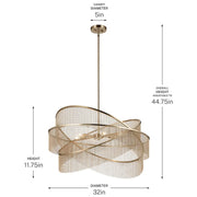 Kichler 52824 Khaite 6-lt 32" Chandelier