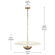 Kichler 52829 Mikale 1-lt 24" LED Pendant