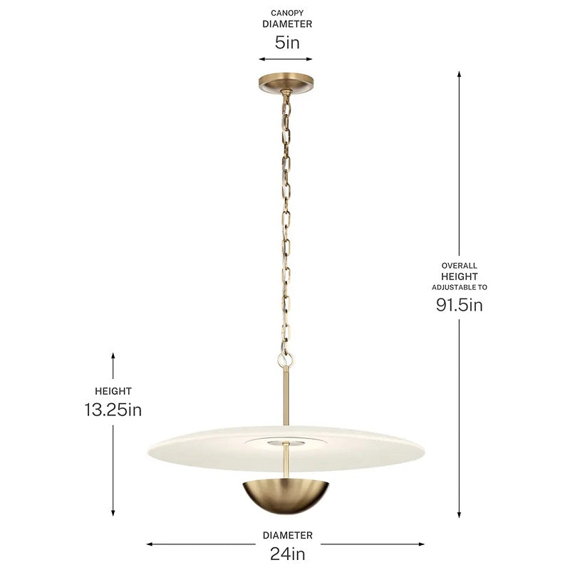 Kichler 52829 Mikale 1-lt 24" LED Pendant