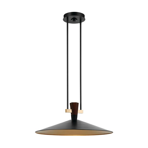 Kichler 52832 Tenon 1-lt 20" LED Pendant - Black/Champagne Bronze