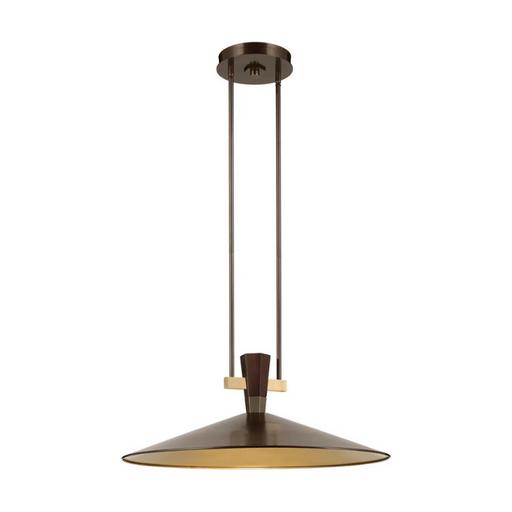 Kichler 52833 Tenon 1-lt 28" LED Pendant - Lacquered Bronze/Lacquered Brass