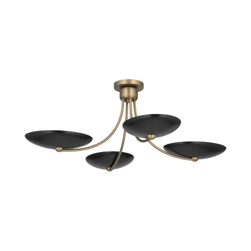 Kichler 52854 Palmela 4-lt 32" Chandelier - Champagne Bronze/Black