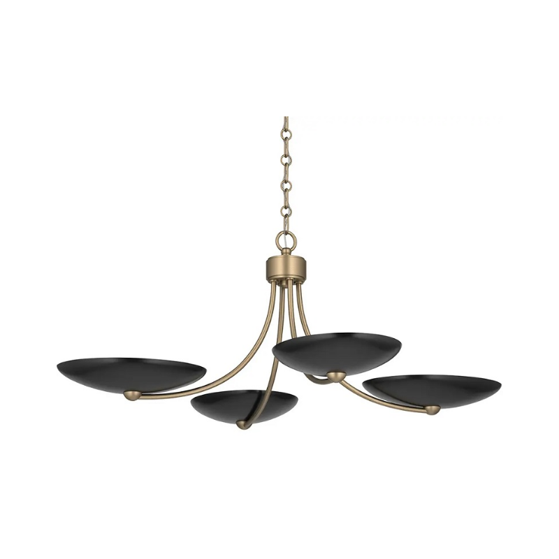 Kichler 52854 Palmela 4-lt 32" Chandelier - Champagne Bronze/Black