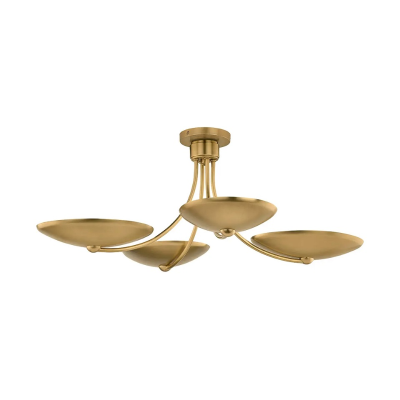 Kichler 52854 Palmela 4-lt 32" Chandelier - Lacquered Brass