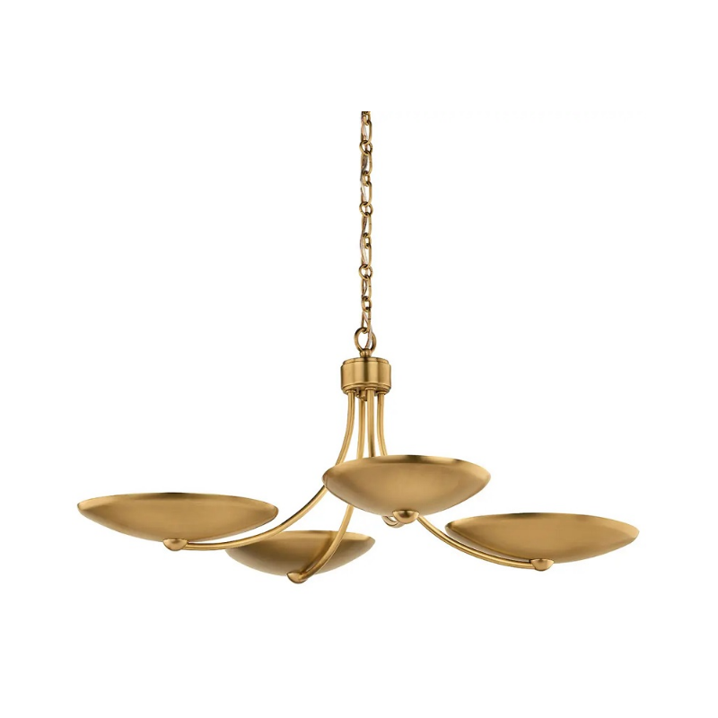 Kichler 52854 Palmela 4-lt 32" Chandelier - Lacquered Brass