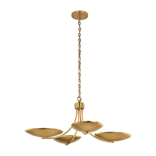 Kichler 52854 Palmela 4-lt 32" Chandelier - Lacquered Brass
